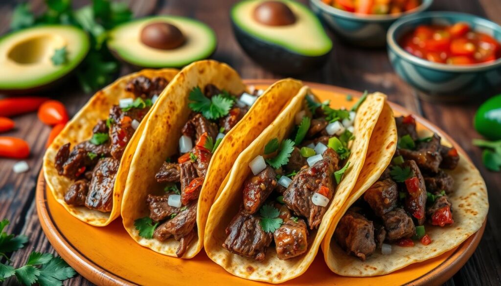 chipotle steak tacos