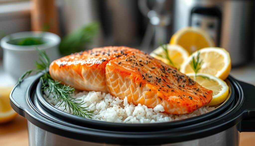 cook salmon in rice cooker