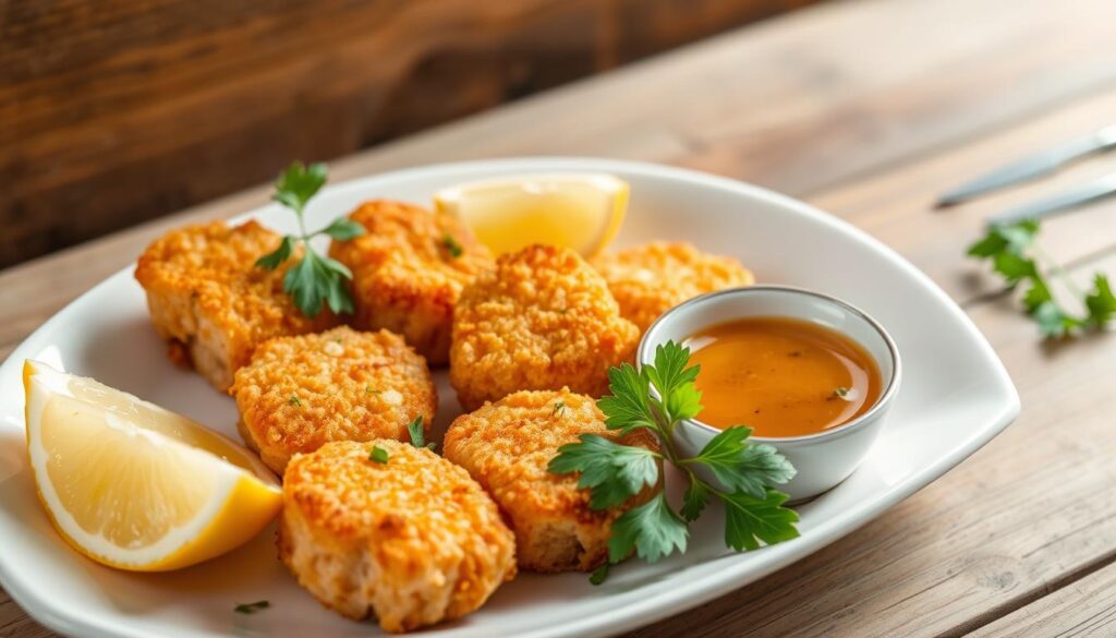 crispy salmon bites