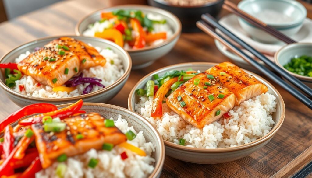 easy salmon rice recipes