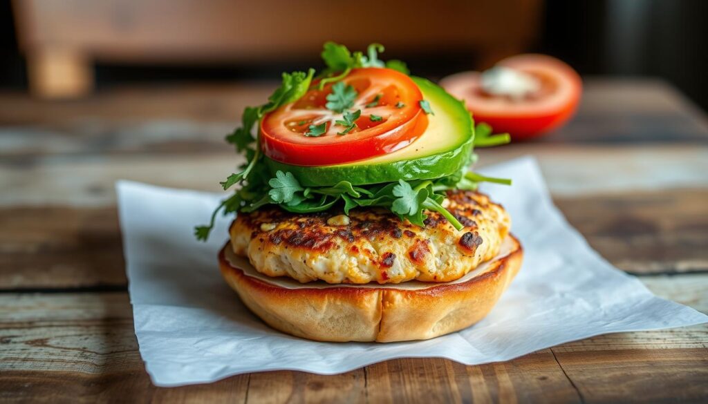 gluten free salmon burger