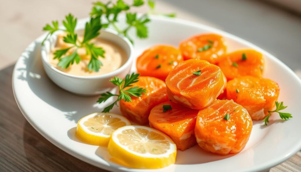 healthy salmon bites