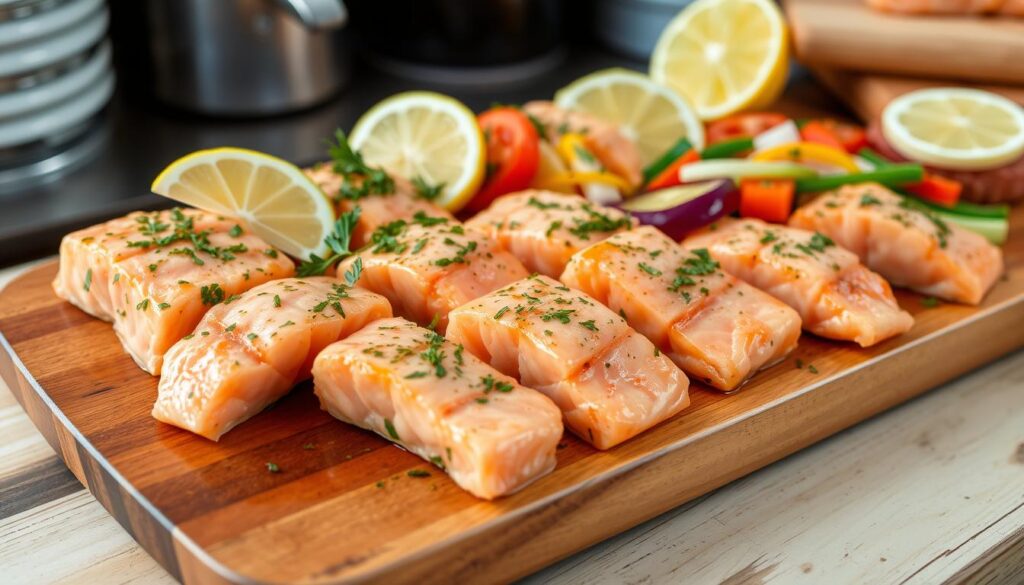 healthy salmon bites