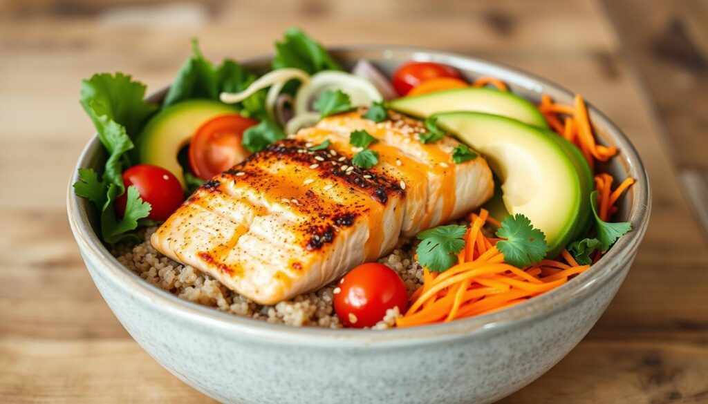 salmon buddha bowl