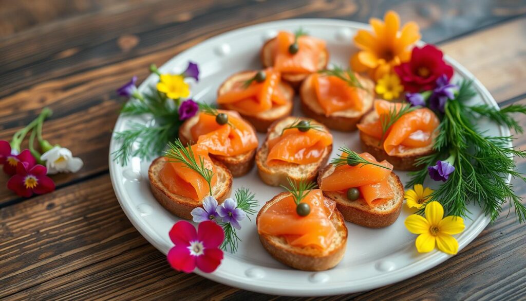 salmon hors d'oeuvres