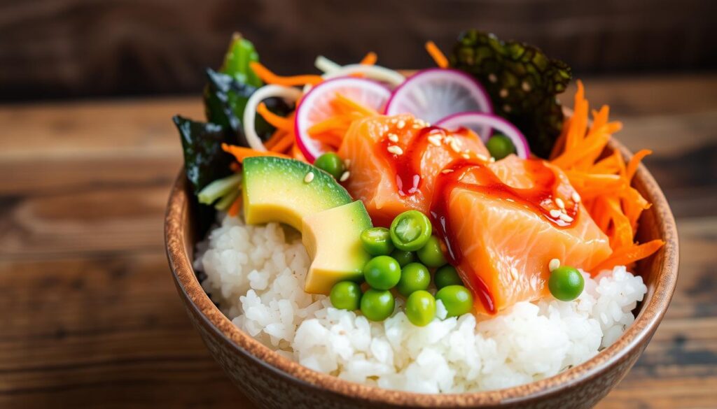 salmon poke bowl