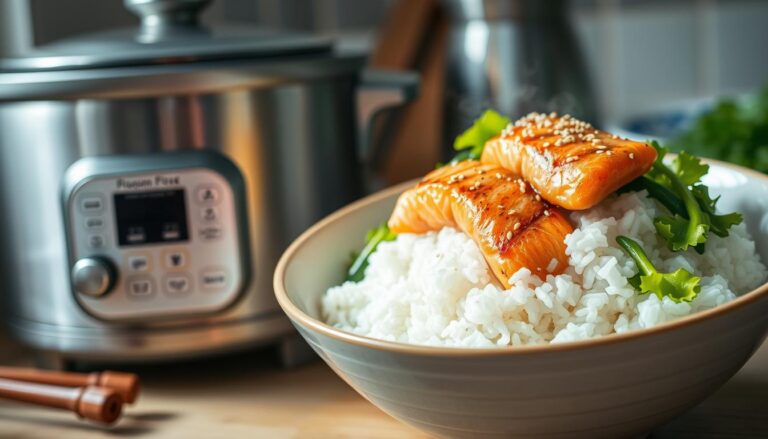 salmon rice bowl rice cooker