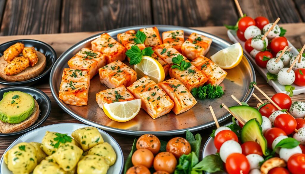 tasty salmon bites